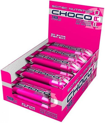 SciTec Choco Pro Bar, Mixed Berries White Chocolate - 20 x 55g