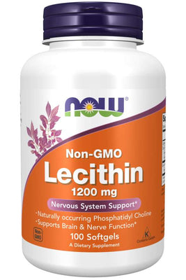 NOW Foods Lecithin, 1200mg Non-GMO - 100 softgels