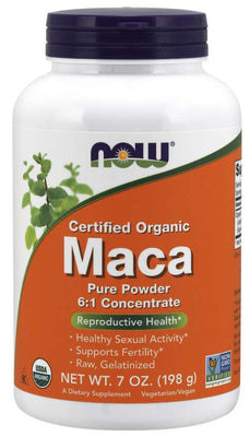 NOW Foods Maca 6:1 Concentrate, Pure Powder - 198g
