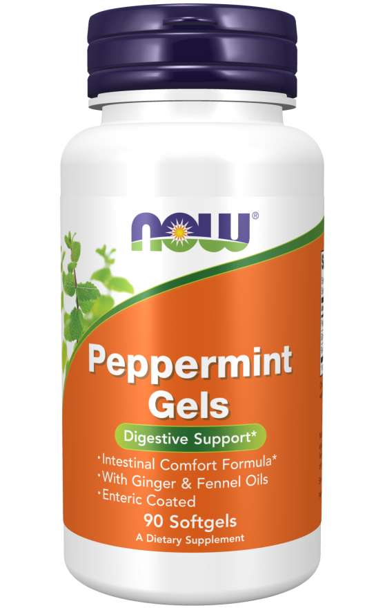 NOW Foods Peppermint Gels - 90 softgels