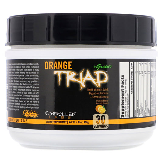 Controlled Labs Orange Triad + Greens, Orange - 408g
