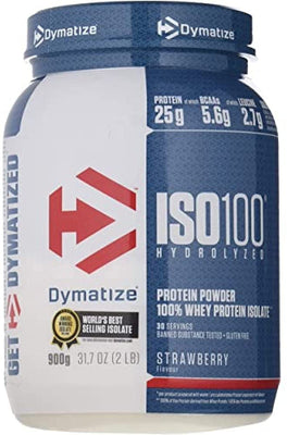 Dymatize ISO-100, Strawberry - 900g