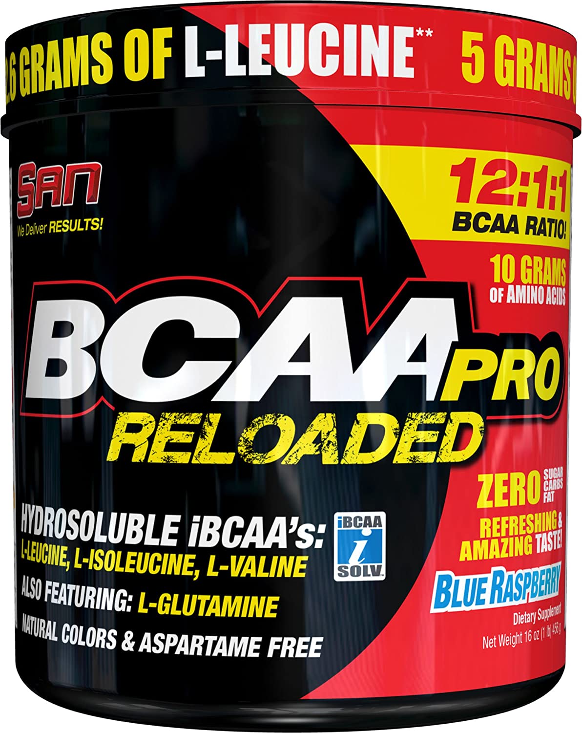 SAN BCAA Pro Reloaded, Blue Raspberry - 456g