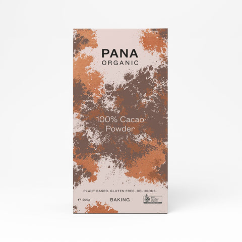 Pana Chocolate 100% Cacao Powder - Vegan Organic Gluten Free 200g (Pack of 6)