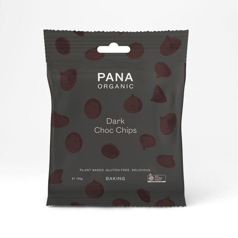 Pana Chocolate Dark Chocolate Baking Pieces - Vegan Organic Gluten Free 135g (Pack of 12)