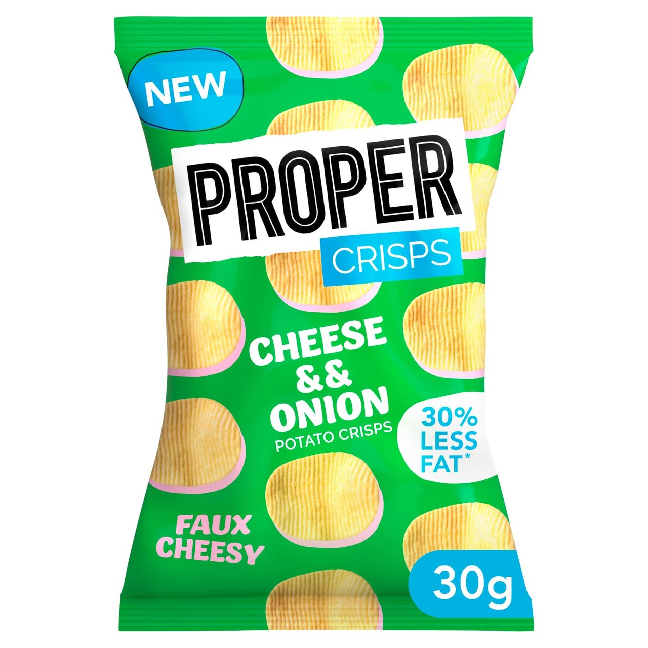 Propercrisps Cheese & Onion 30g (Pack of 24)