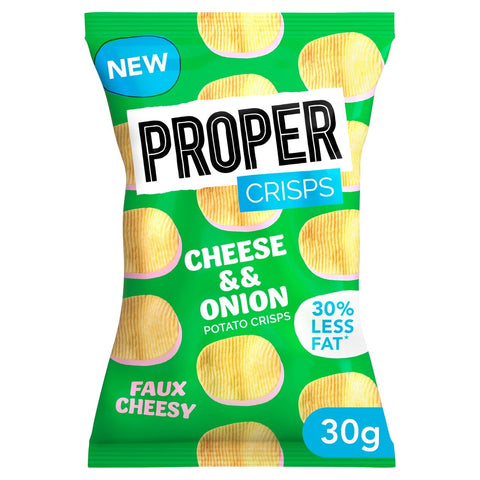 Propercrisps Cheese & Onion 30g (Pack of 24)