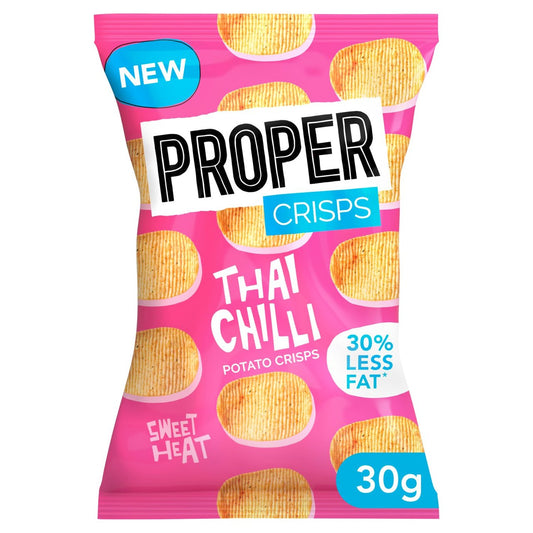 Propercrisps Thai Sweet Chilli 30g (Pack of 24)