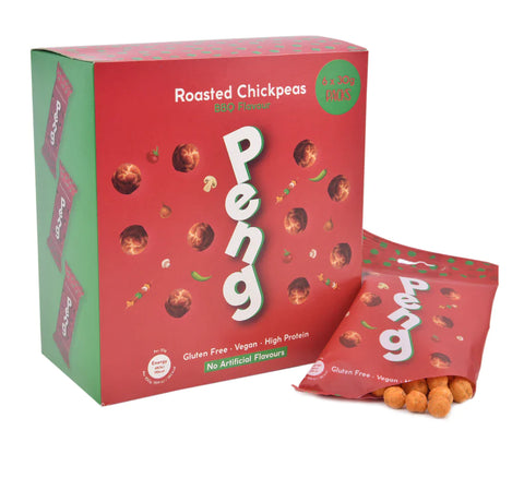 Peng BBQ Roasted Chickpeas Snack 6 x 30g (Pack of 6)