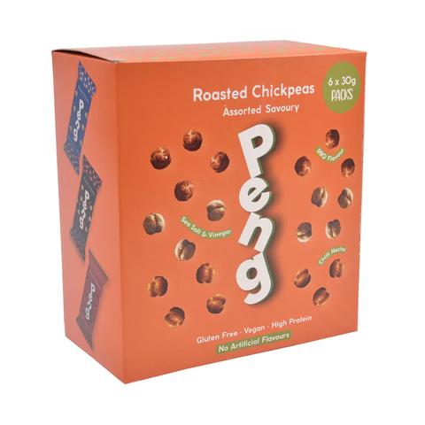 Peng Assorted Savoury Roasted Chickpea Snack 6 x 30g (Pack of 6)
