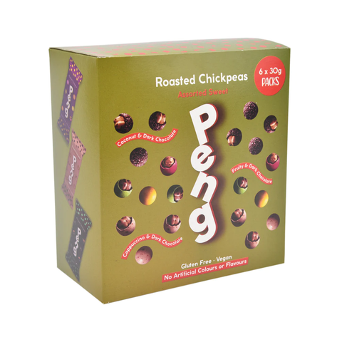Peng Assorted Sweet Roasted Chickpea Snack 6 x 30g (Pack of 6)