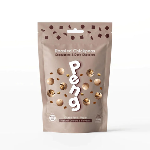 Peng Cappuccino and Dark Chocolate Roasted Chickpeas Snack 110g (Pack of 36)
