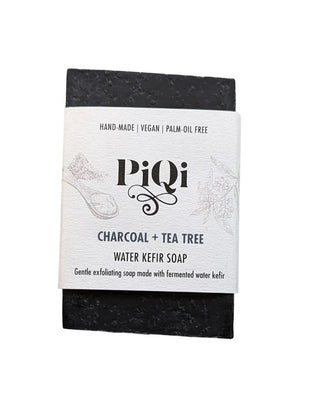 PiQi Kefir Soap Bar Charcoal & Tea Tree 110g (Pack of 10)