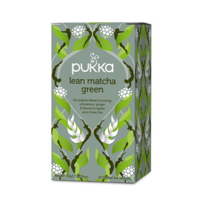 Pukka Lean Matcha Green Tea 20 Tea Sachets (Pack of 4)