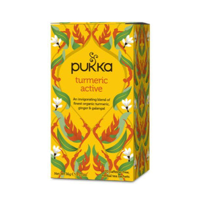 Pukka Turmeric Active 20 Tea Sachets (Pack of 4)