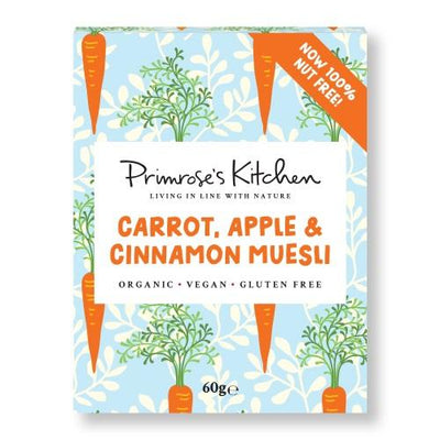 Primrose's Kitchen Mini Carrot & Apple Muesli 60g (Pack of 24)