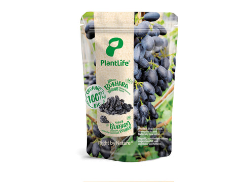 PlantLife Organic Black Bukhara Raisins 135g (Pack of 7)