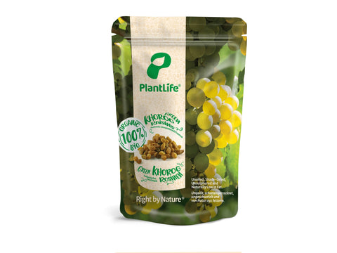 PlantLife Organic Green Khorog Raisins 300g (Pack of 7)