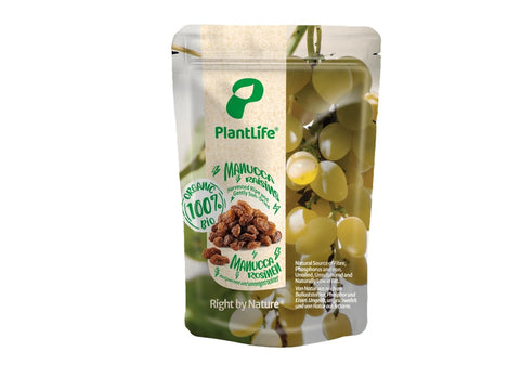PlantLife Organic Raw Manucca Raisins 300g (Pack of 7)