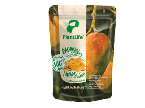 PlantLife Organic Premium Mango Cheeks 225g (Pack of 8)