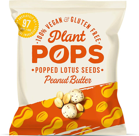 Plant Pops Lotus Seeds - Peanut Butter 20g (Pack of 24)