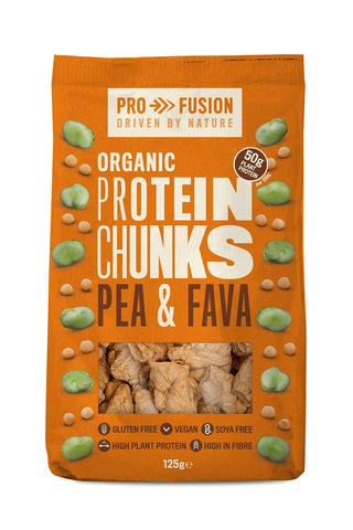 Profusion Organic Protein Chunks Pea & Fava 125g
