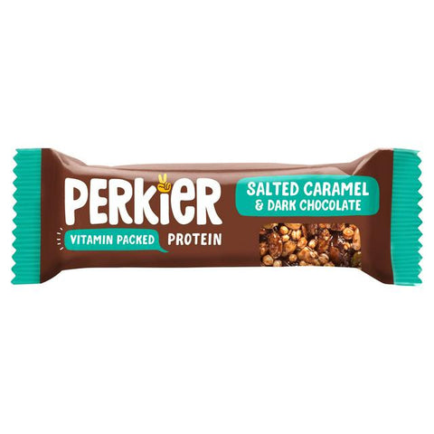 Perkier Salted Caramel & Dark Chocolate Vitamin Bars 37g (Pack of 15)