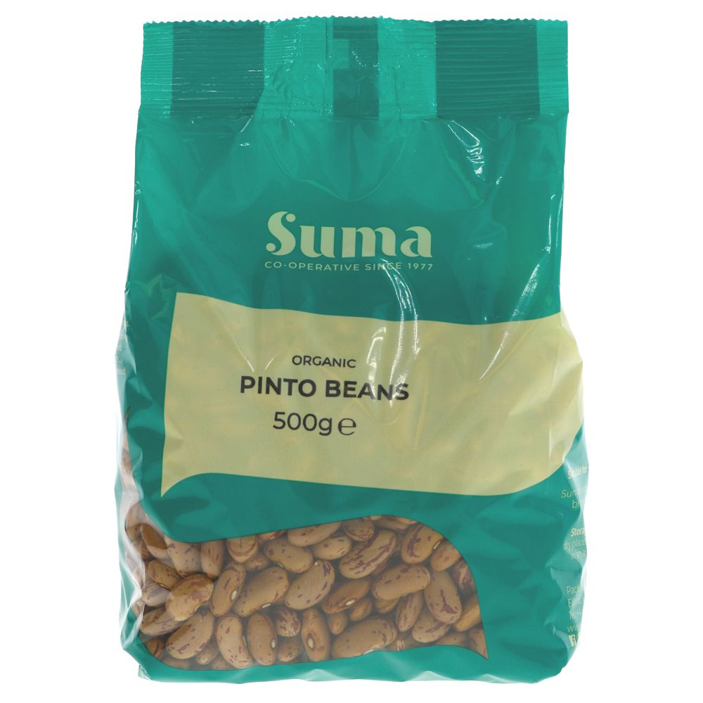 Suma Prepacks Organic Pinto Beans 500g (Pack of 6)