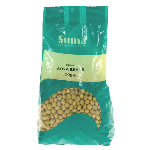 Suma Prepacks - Organic Soya Beans 500g (Pack of 6)