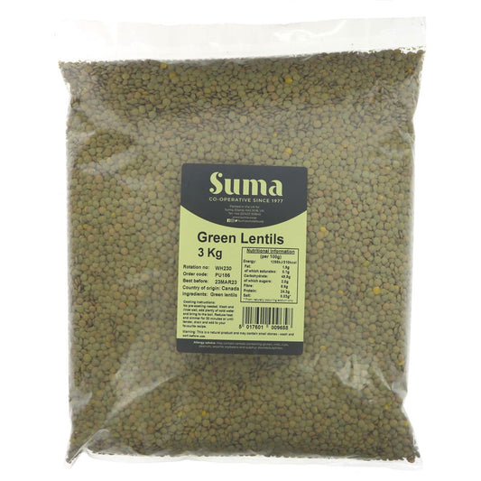 Suma Bagged Down Green Lentils 3kg