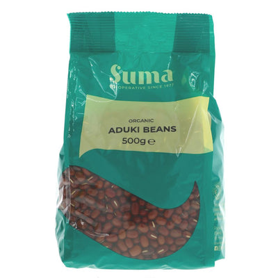 Suma Prepacks Organic Aduki Beans 500g (Pack of 6)