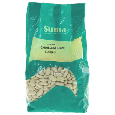 Suma Prepacks - Organic Cannellini Beans 500g (Pack of 6)