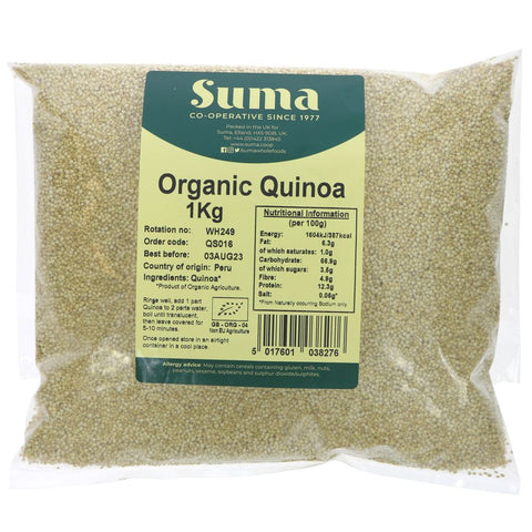 Suma Bagged Down Organic Quinoa (not F/t) 1 kg