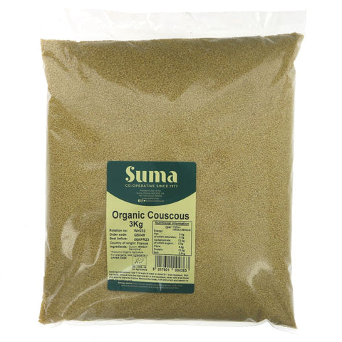 Suma Bagged Down Organic Wholemeal Couscous 3kg