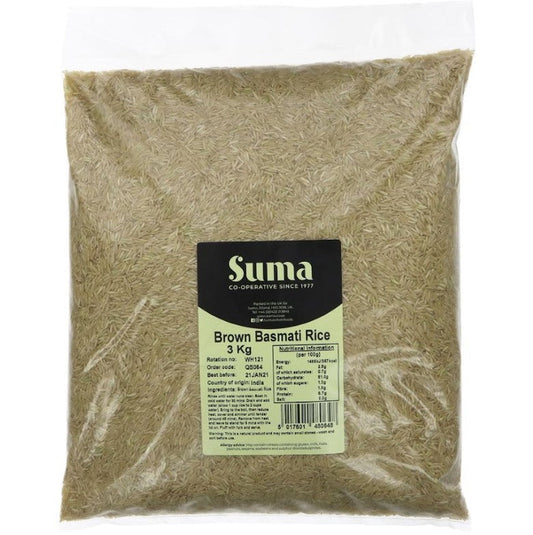 Suma Bagged Down Brown Basmati Rice 3kg