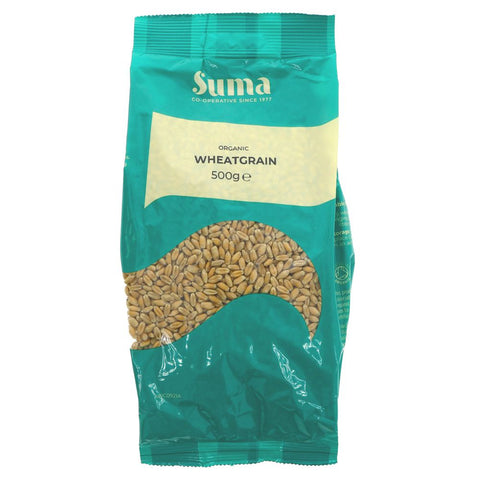 Suma Prepacks Organic Wheatgrain 500g (Pack of 6)