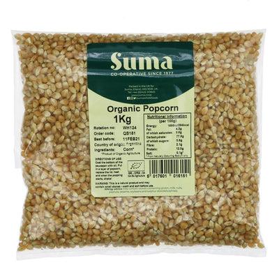 Suma Bagged Down - Organic Popcorn 1kg