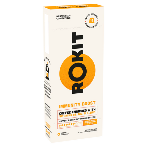Rokit Pods Immunity Boost Coffee Nespresso 10 Pods (Pack of 6)