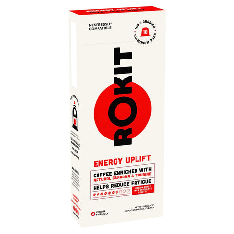 Rokit Pods Energy Uplift Coffee Nespresso 10 Pods (Pack of 6)