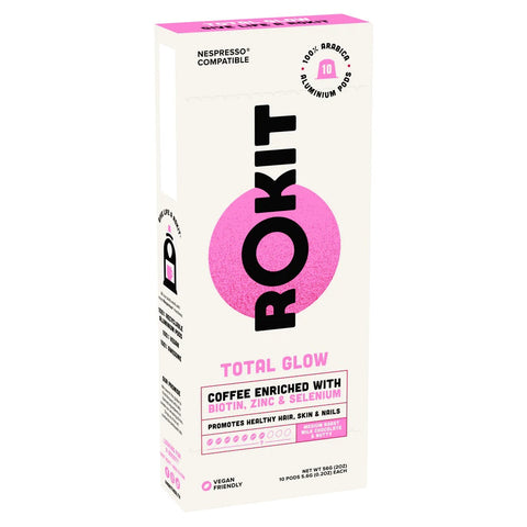 Rokit Pods Total Glow Coffee Nespresso 10 Pods (Pack of 6)