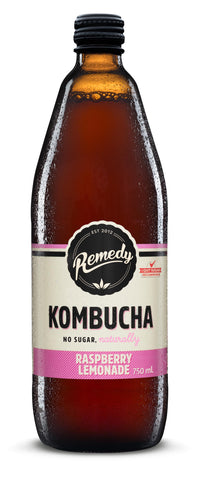 Remedy Drinks Kombucha Raspberry lemonade 750ml