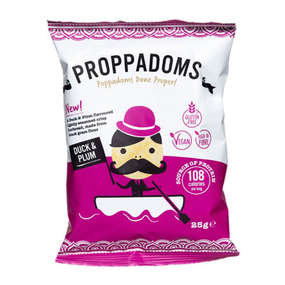 Family Secret Proppadoms Duck & Plum 25g (Pack of 12)