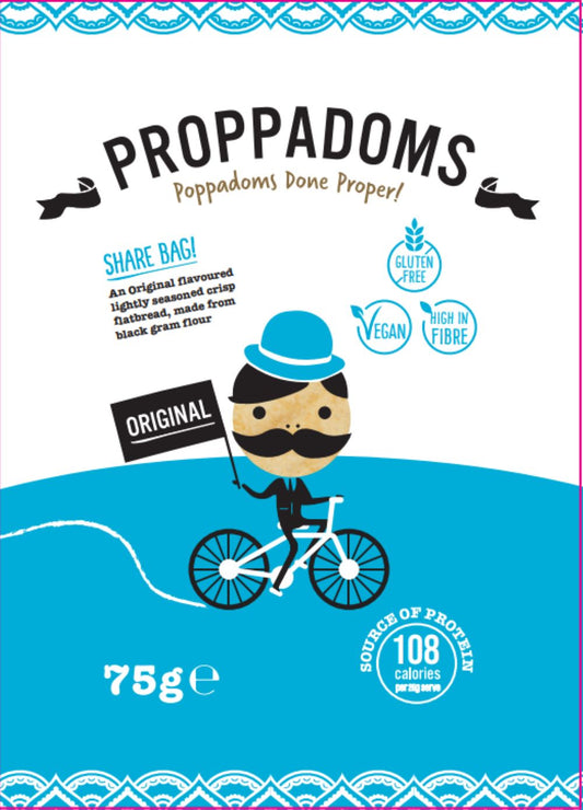 Proppadoms Original 75g (Pack of 12)