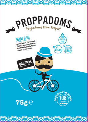 Proppadoms Original 75g (Pack of 12)