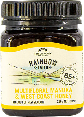 Nelson Honey 85+mg Rainbow Station & West Coast 250g