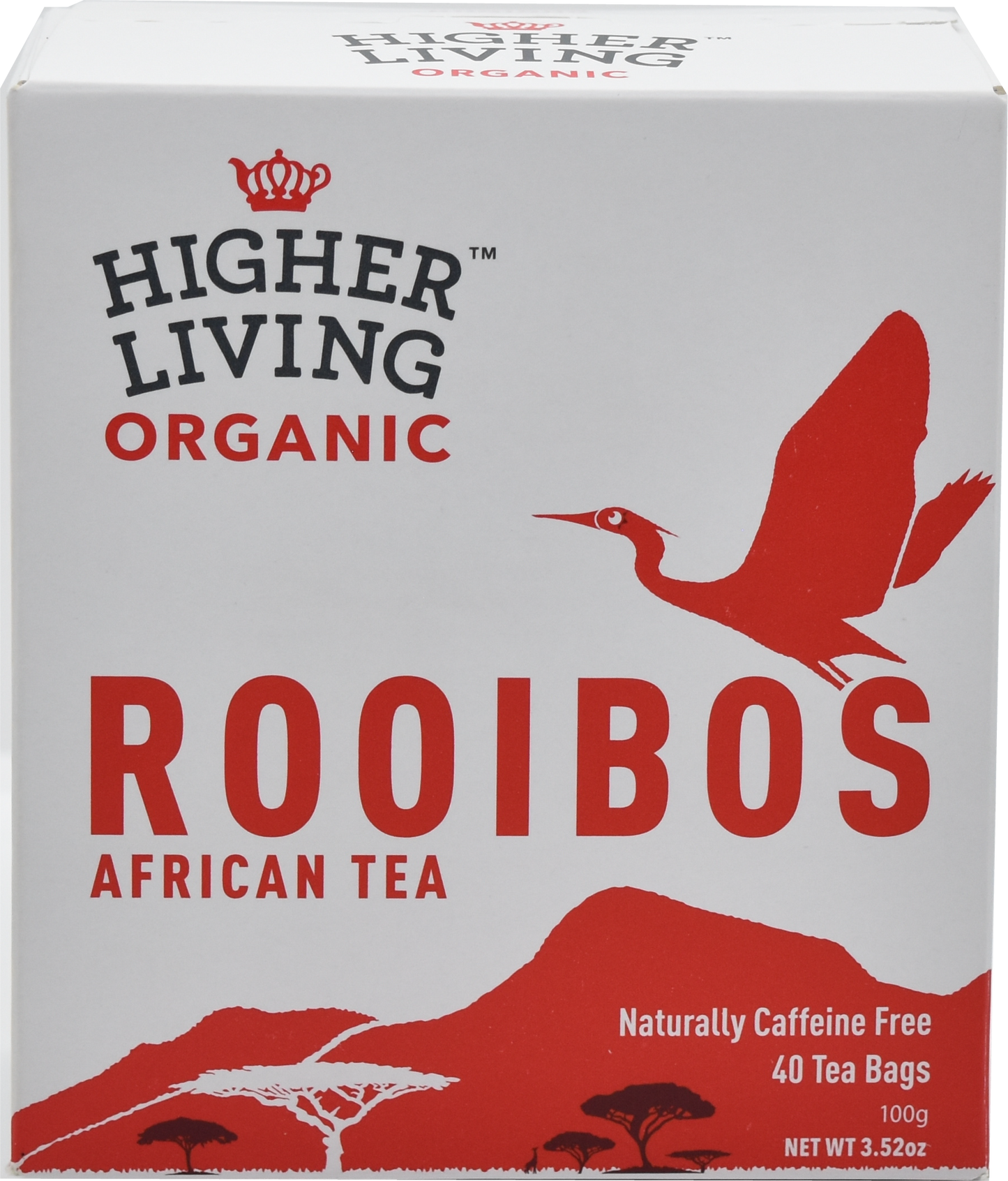 Higher Living Organic Rooibos 40 Bags (Pack of 4)