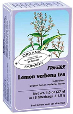 Floradix Organic Lemon Verbena Tea 15 Bag (Pack of 12)