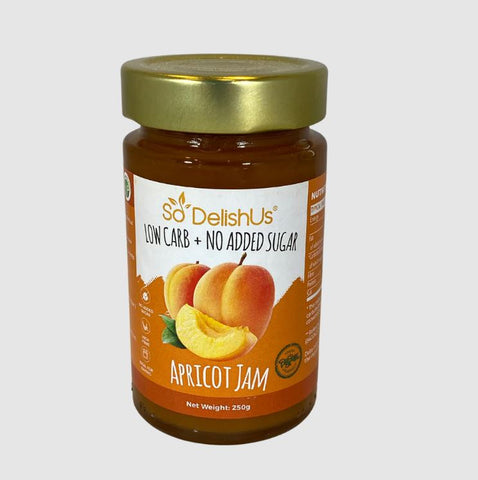 SoDelishUs Apricot Jam 250g (Pack of 6)