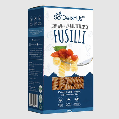 SoDelishUs Fusilli Dried Pasta 250g (Pack of 6)