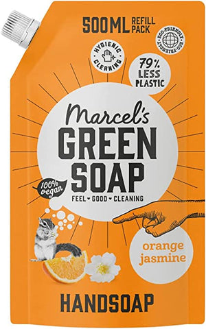 Marcels Green Soap Handwash Refill Orange&Jasmine 500ml